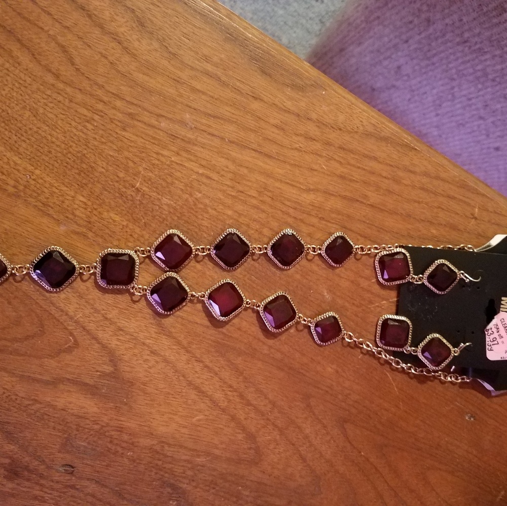 Necklace and earrings